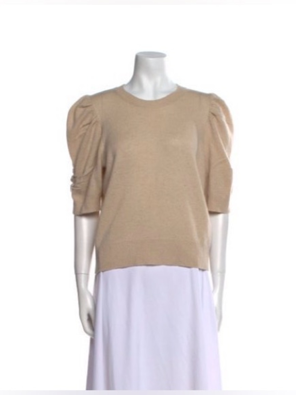 Frame Cashmere puff sleeve top. Size L. Pre-Owned Condition-Very Good